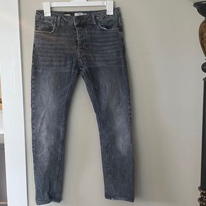 Gray Topman stretch skinny jeans Men’s 30